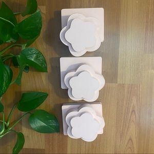 Pottery Barn Kids Pink Flower Set of 3 Quilt Clips